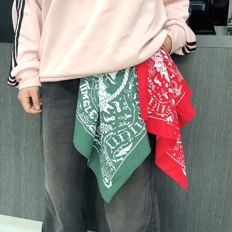 Product Introduction of 1Pc Unisex Men Women Western Printing Hairband Men Biker Sports Headwear Wrist Hairwrap Head Wrap Scarf Accessories 17
