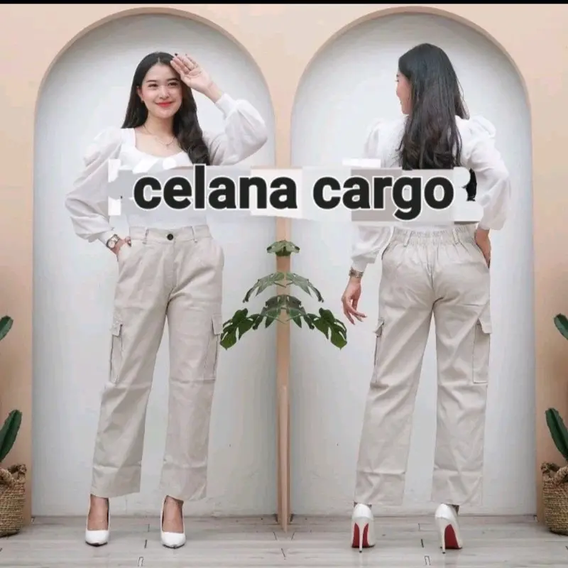 Celana Wanita Cargo Resleting Terbaru 1
