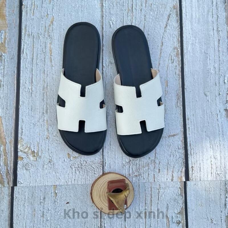 Siêu Phẩm Dép Lê Quai ngan Nam dép chữ H Cực Hót. đế cao su quai nút chống trơn trợt DéP Đế Bằng Slipper Jean 4