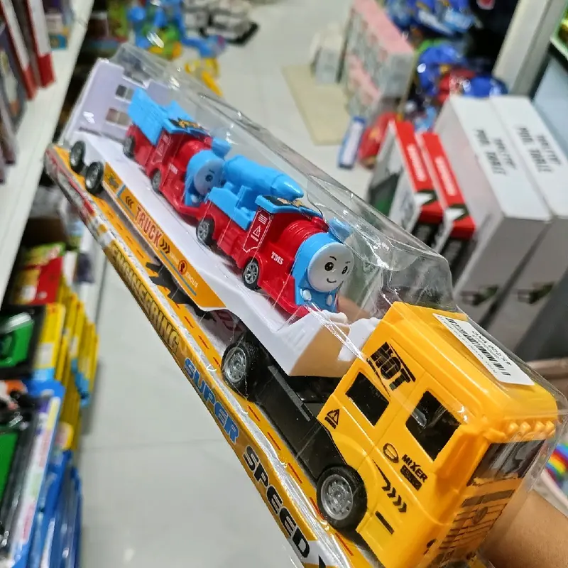 Đồ chơi xe tải chở xe oto Toy 3