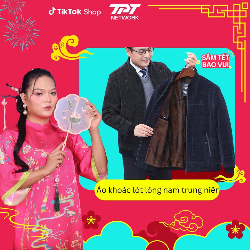 Áo khoác lót lông nam trung niên Mùa đông, áo khoác cho bố ấm áp