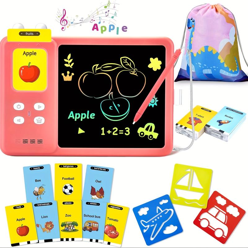 Product Introduction of 222 Sight Words Talking Flash Cards Learning Tablet - Educational LCD Drawing Doodle Board for Speech Therapy, Autism, and Sensory Development 1