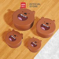 Gambar MINISO Kotak Makan Tempat We Bare Bears Lucu Penyimpanan Makanan 4 Pcs Set Dapur Kulkas Food Storage - Grizzly dari Miniso Lifestyle ID Kab. Karawang 2 Tokopedia
