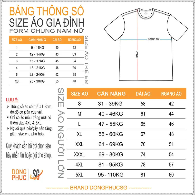 Áo gia đình 3/4/5 người đồ đôi mẹ và bé thun cotton dày dặn mẫu đồng phục gia đình SAY YES | DONGPHUCSG 5