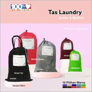 Tas laundry / tas jinjing / tas baju kotor / laundry bag 3  - 10 kg Kain