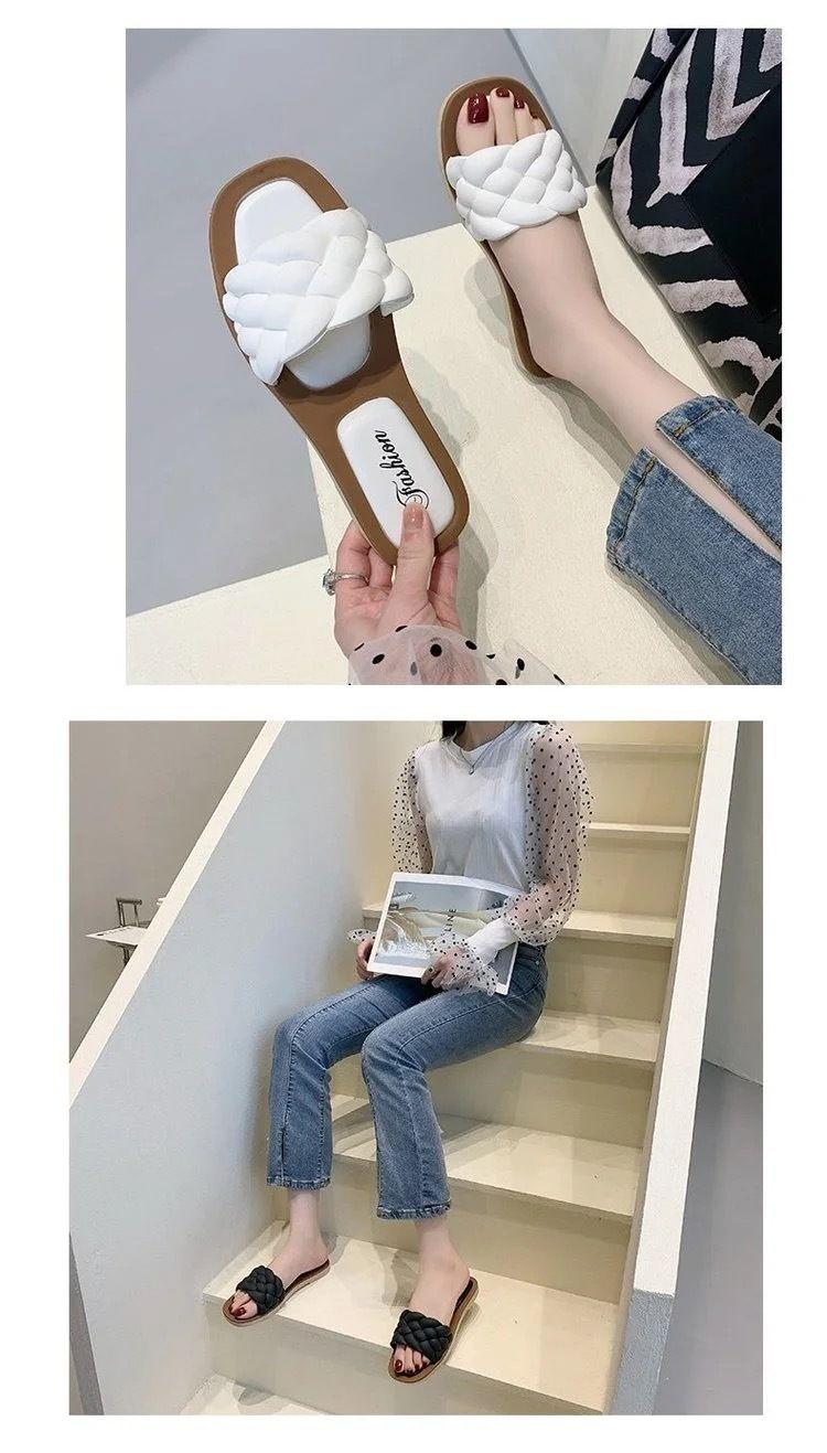 Product Introduction of Dép Đế Dày Chống Trượt, Dành Cho Nữ, Dép Quai Bệt Một Quai, Dép Dễ Phối Đồ Đi Biển Và Ngoài Trời, Hàng Mới Về Mùa Hè 2024 DéP Shoes GiàY 10