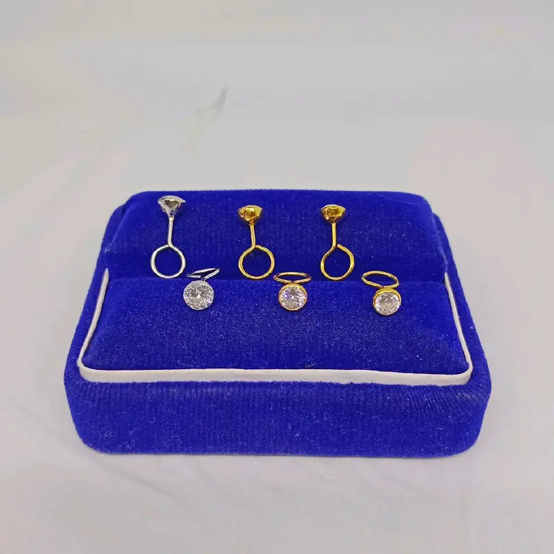 anting perak 925 asli lapis emas model toge mp/perhiasan fashion wanita terbaru 3