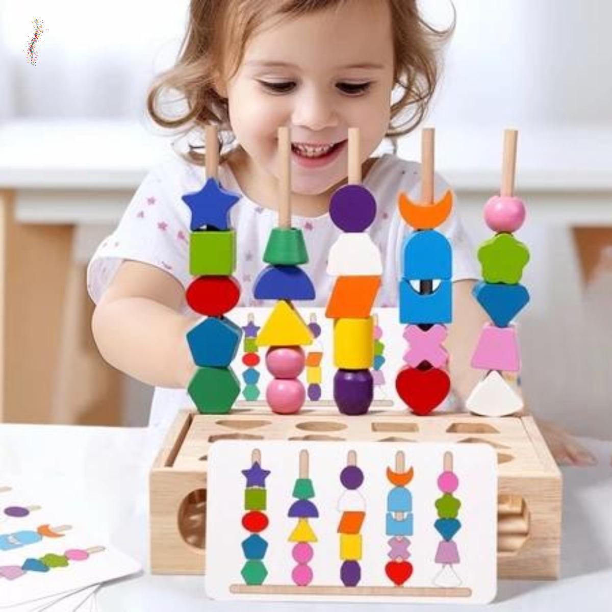 Puzzle Kayu Edukatif Anak Kecil: Mainan Bentuk, Warna, dan Angka untuk Memperkuat Motorik Halus, Kecerdasan Visual, dan Kreativitas