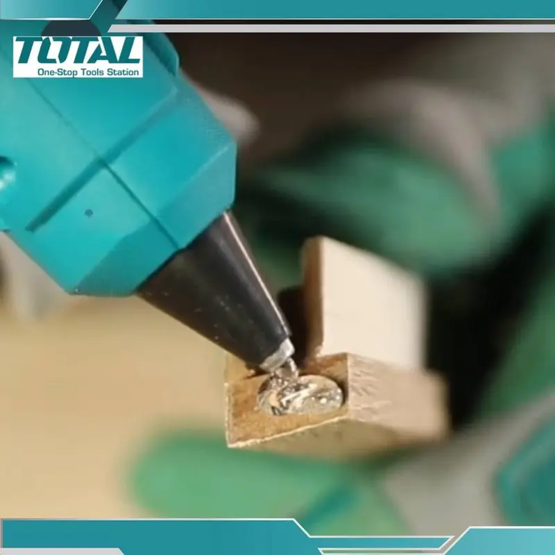 Máy bắn keo 150W Total, dụng cụ dán keo nến 11.2mm, kèm 4 cây keo, làm đồ handmade, thủ công 3