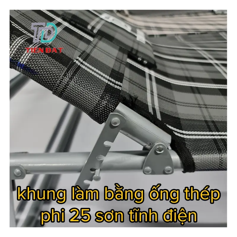 Giường lưới loại 1 thép cac bon sơn tĩnh điện xếp gấp gọn thông minh đa năng 5