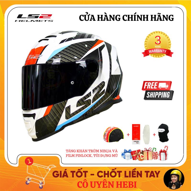 [Tặng Pinlock 70 LS2 Trị Giá 750k] Mũ Bảo Hiểm Fullface Full Đen LS2 FF800 Storm Chuẩn ECE 22.06 Helmet