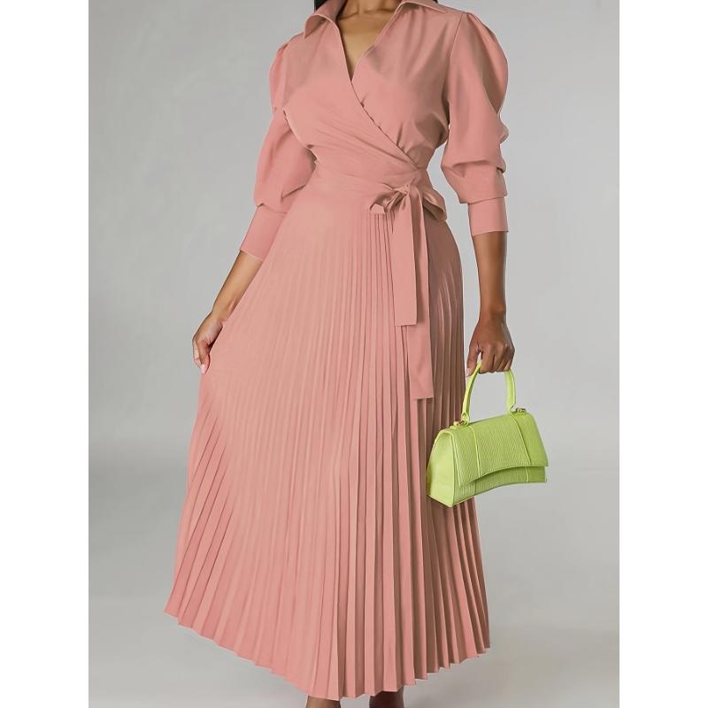 Casual Street Stripe Weave Contrast O Neck Wrapped Skirt Dresses Casual Street Stripe Weave Contrast O Neck Wrapped Skirt Dresses