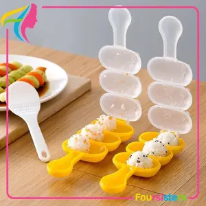 [FS] Cetakan Nasi Bulat Bento Rice Ball Shaker Bentuk Bulat Cetakan Nasi Kepal Free Centong Bento Rice Ball Mold Alat Plastik