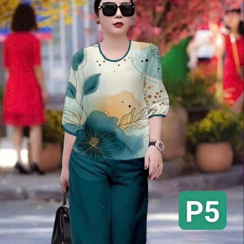 Somiafashion BỘ KIM CƯƠNG - Đồ bộ trung niên hàng thiết kế nhà SOMIA dáng suông, trẻ trung, năng động, tôn dáng cực tốt, diện đi chơi đi làm cực xinh 4