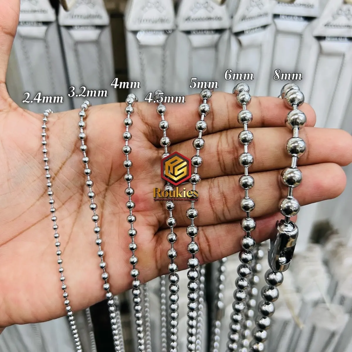 KALUNG TITANIUM/ BAJA RANTAI BIJI LADA ANTI KARAT