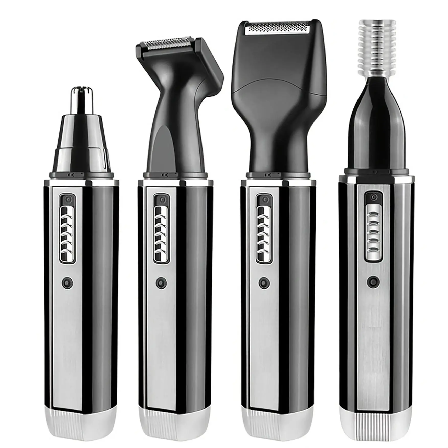 1 Set 4 in 1 Comfort Electric Facial Shaver Kit, Multifunctional USB Rechargeable Shaver Set, Multifunctional Hair Trimmer Set for Men