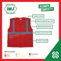 Gambar Rompi Safety Proyek Kerja Lapangan IMJ Scotlight 2 Kantong dari Pusat Safety Kota Administrasi Jakarta Barat 2 Tokopedia