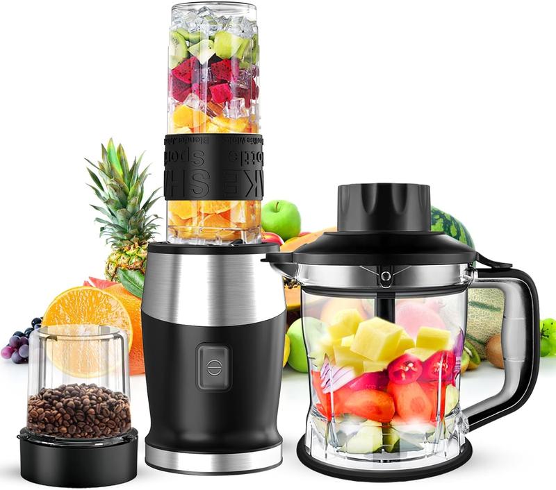 TikTok Shop Blender and Food Processor Combo Blender for Shakes and Smoothies Personal Blender Small Blender Suitable for Kitchen Home 700W Electric Blender with Mixer Grinder Blender Chopper