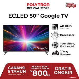 POLYTRON Smart Cinemax EQLED 50 Inch PLD 50QG9059 Prmo akhir tahun