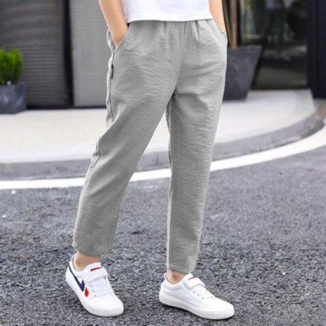 Quần đũi nam dài cạp cúc ống suông vải đũi xước form slimfit dáng âu siêu đẹp Ong Quần Âu Pants Menswear