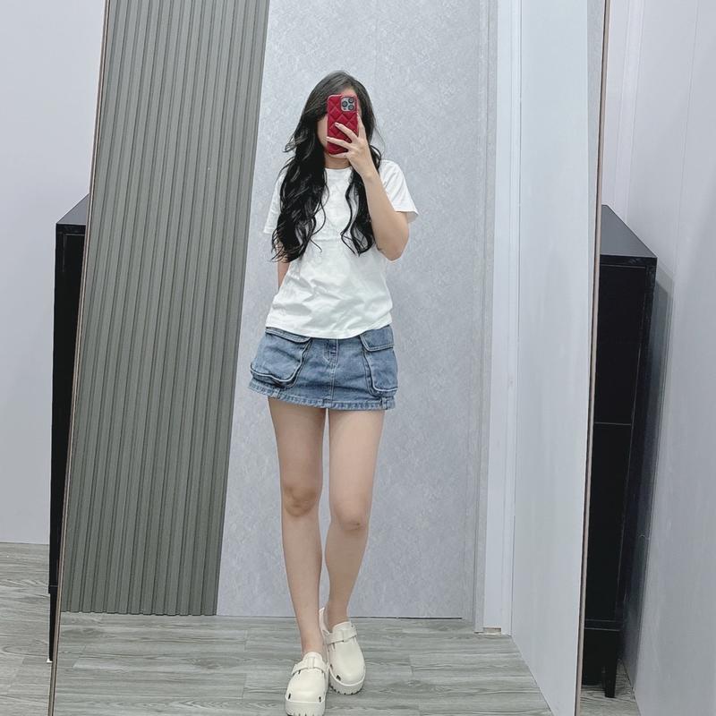 Áo Thun Nữ Baby Tee BASIC chất thun cotton 4