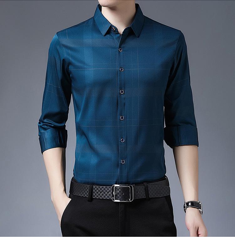 Product Introduction of Áo Sơ Mi Nam Dài Tay, Phong Cách Doanh Nhân Thường Ngày Áo Sơ Mi Kẻ Sọc, Thích Hợp Cho Mùa Xuân Và Mùa Thu, Hàng Mới Về Năm 2024 7
