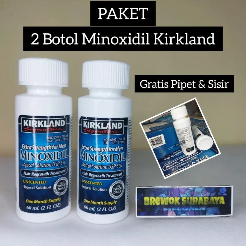 Paket 2 Bulan Minoxidil Kirkland Original 2