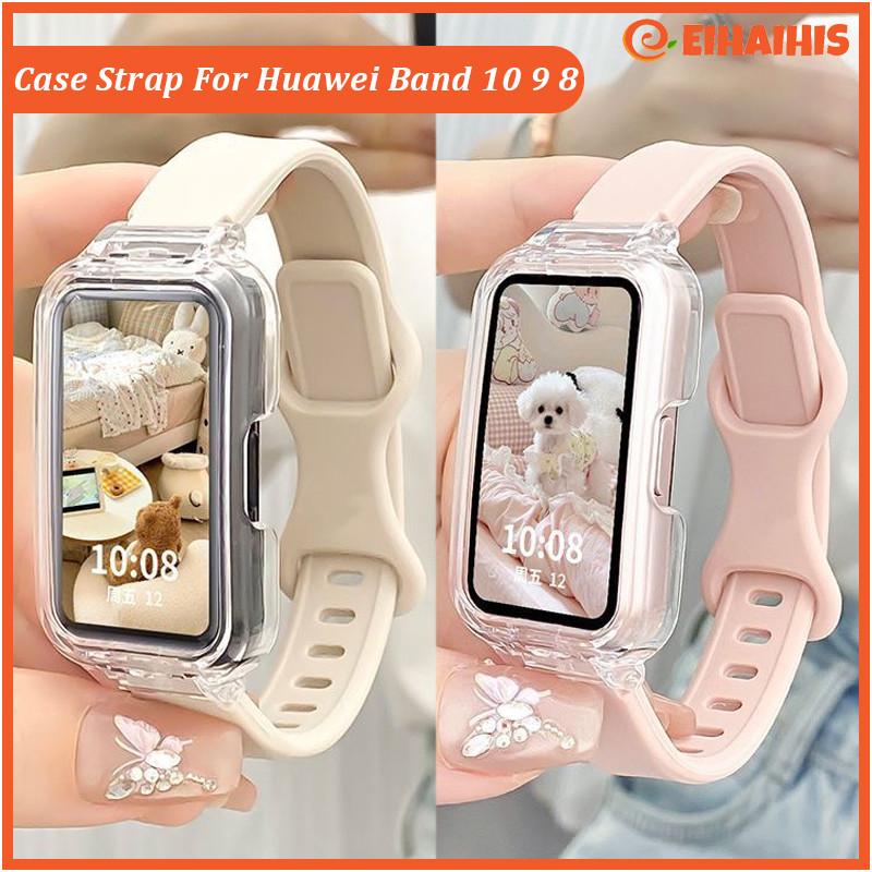 Tali Jam Tangan Anti Gores Transparent PC Case Silicone Strap for Huawei Band 10/9/8 Hard Frame Protective Cover Bumper Cover Screen Protector Soft Silikon Wristband Rubber Band Accessories Smartwatch for Huawei Band 10 9 8 NFC Tali Jam Tangan Anti Gores Transparent PC Case Silicone Strap for Huawei Band 10/9/8 Hard Frame Protective Cover Bumper Cover Screen Protector Soft Silikon Wristband Rubber Band Accessories Smartwatch for Huawei Band 10 9 8 NFC