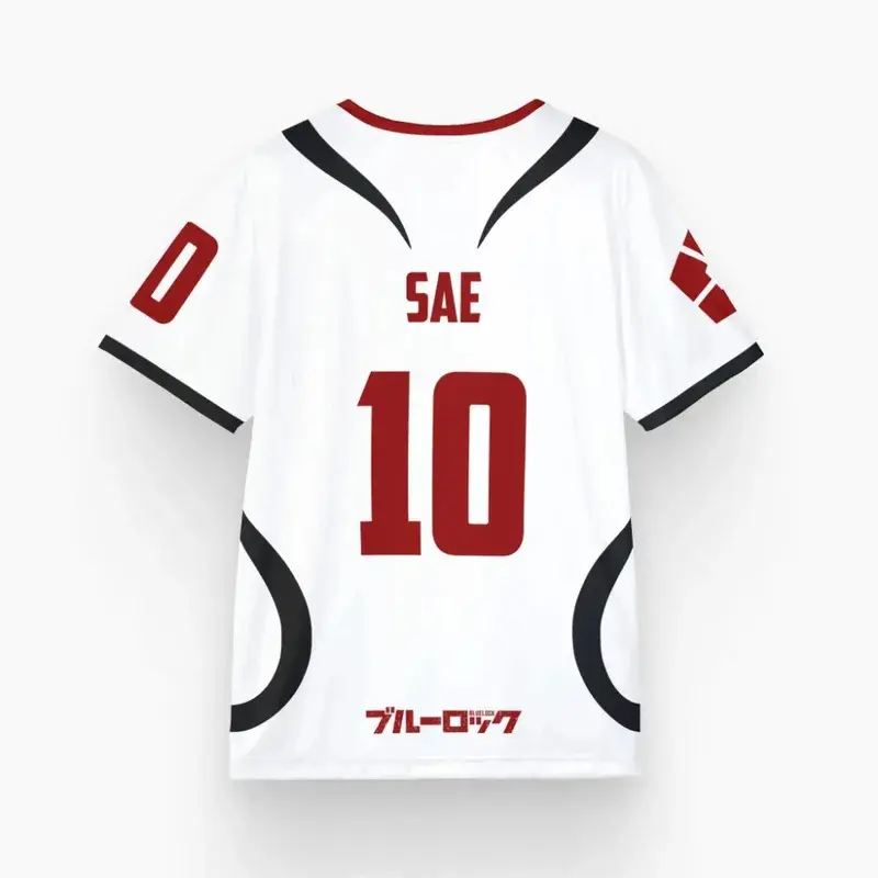 Mens Anime Jersey Blue Lock Sae Itoshi Role Playing 3d Print T-shirt Men Women Fashion Oversized Short Sleeve T shirt Breathable brazil  top