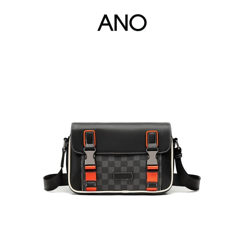 Túi Đeo Chéo Nam ANO Họa Tiết Caro Thời Trang Lịch Lãm TC047-2 Bag