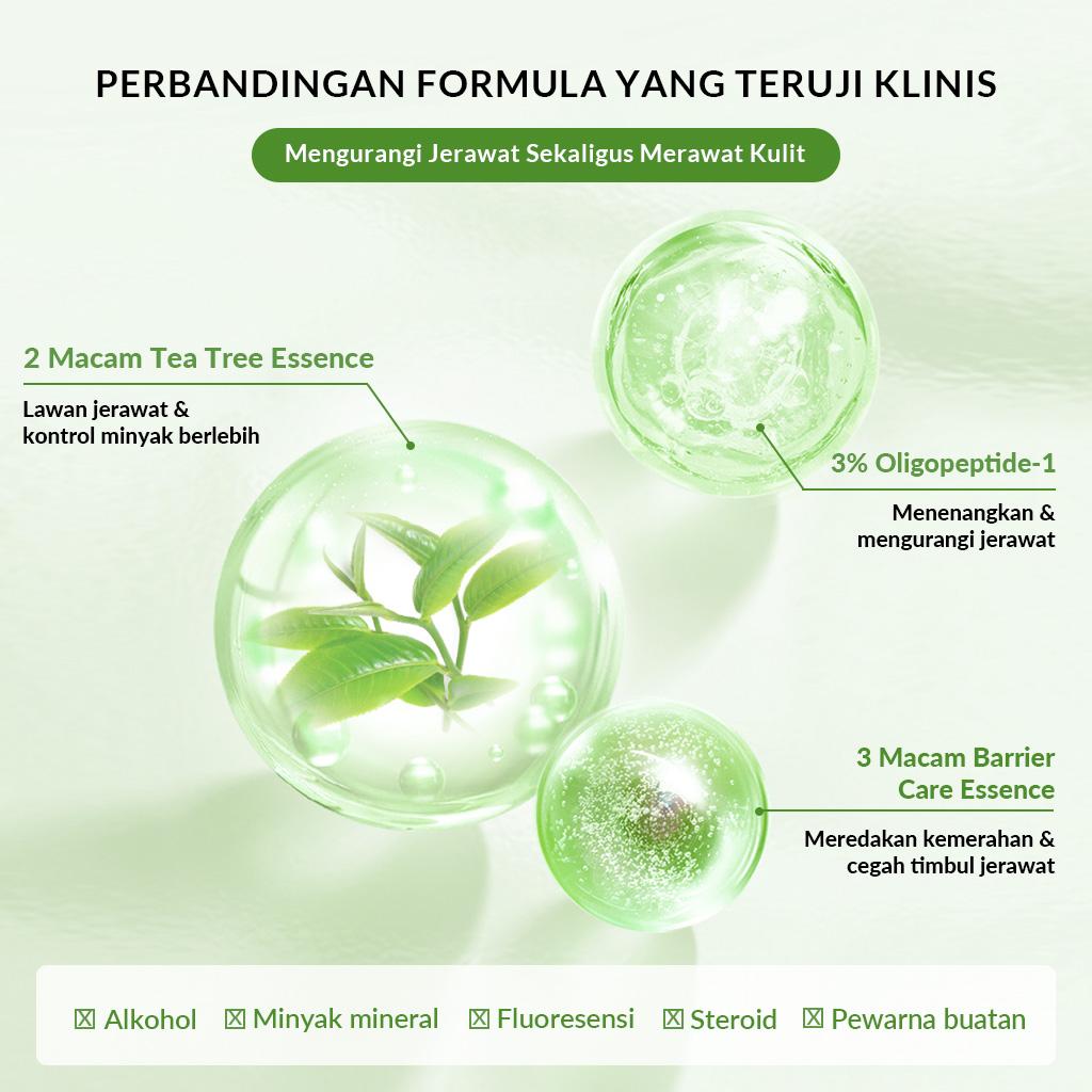 【Milk Brightening Set】BIOAQUA Milk Glowing  Facial   Skinacre Paket / Tea Tree Oligopeptide Acne Barrier Skincare kit Soothing Hydrating Face Wash  Cleanser +Toner +Sunscreen + Night Cream 【BPOM】