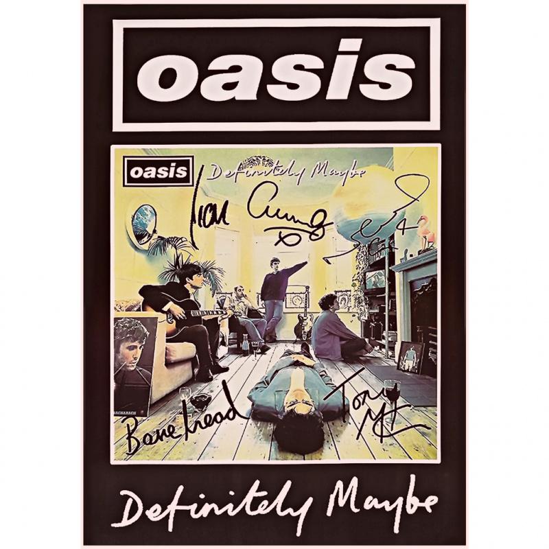โปสเตอร์ วง Oasis ขนาด วงดนตรี ร๊อค โอเอซิส โมบาย  แขวน  น่ารัก  ๆ ตกแต่ง ห้อง flowers กรอบ ใส่ หลวง