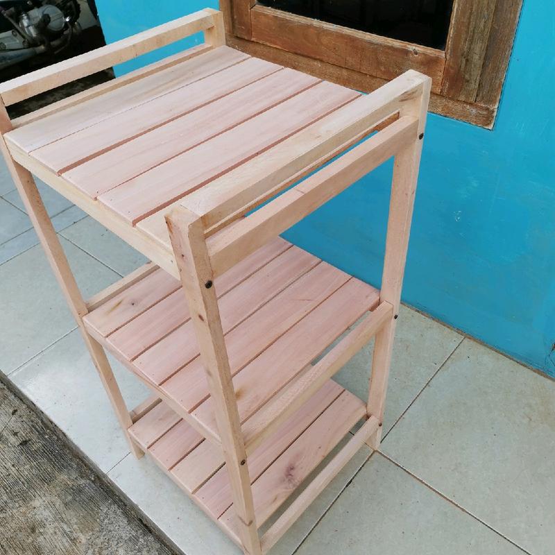 RAK DISPENSER,MAGICOM, VARIAN 3 SUSUN. multifungsi aestetik  Dapat disesuaikan Dapur Kayu Penyimpanan furniture 5