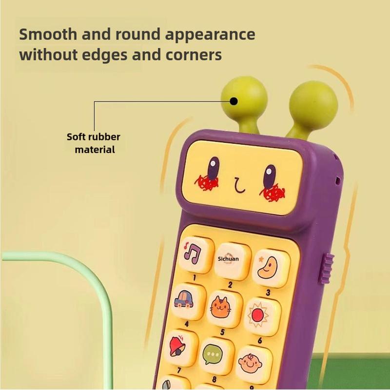 Simulation Mobile Phone Toy, Cute Cartoon Mini Phone with Music, Pretend Play Toy, Stocking Filler 5