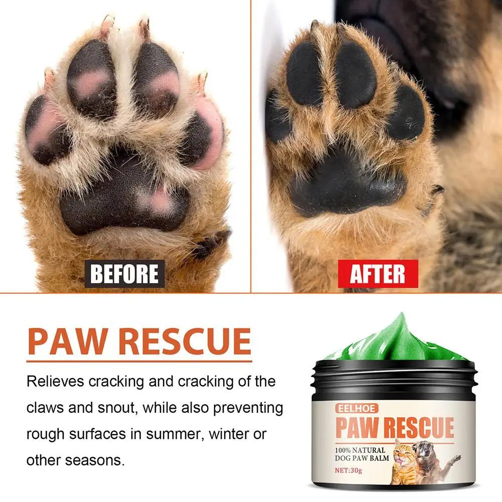 Pamper Your Paws with 30g Paw Protection Oil Pet Claw and Foot Care Balm for Dogs and Cats M9M5