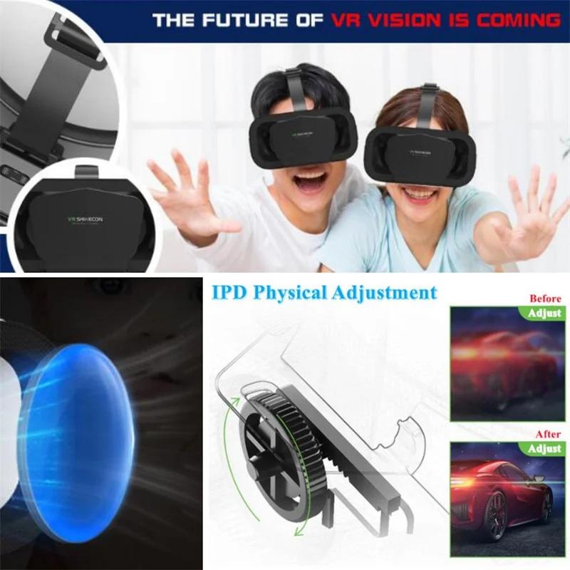 Product Introduction of Virtual Reality Glasses Screen Squeeze Film 3D IMAX, G10, Google Cardboard Box, VR Helmet, Compatible with 4.7-7" Phone, Support Game Controller 20