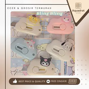 Mini Cutter Karakter Lucu Cutter Pemotong Mini Anak Sekolah TK SD