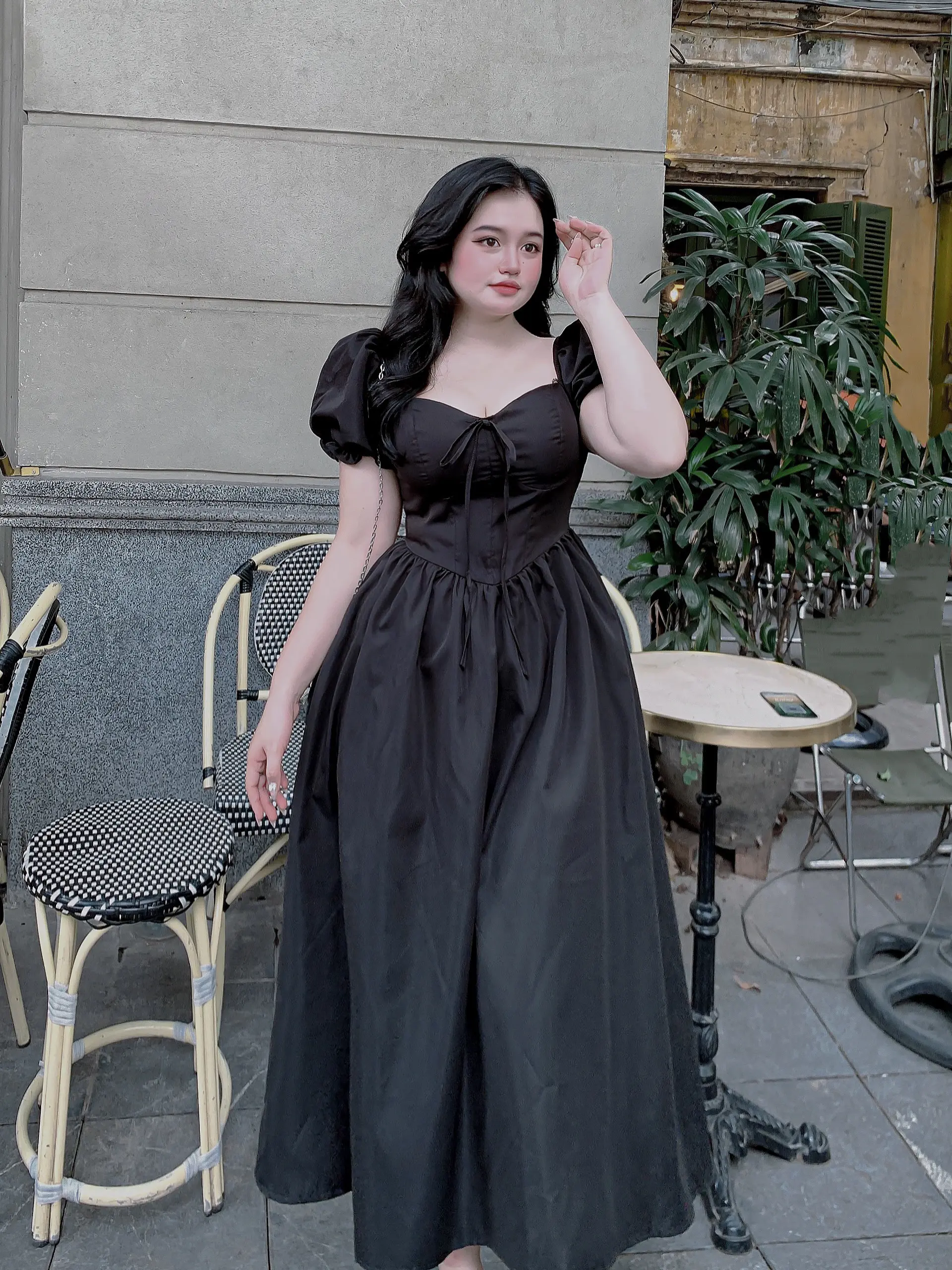 TN BᶖgSIZE_ Đầm Cúp Đính Nơ Dành Cho Nữ Chubby Maxi Mùa Hè Women Dress