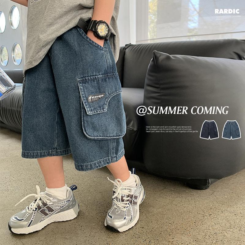 Quần Áo Trẻ Em, Quần Short Bé Trai Denim Mỏng, Thích Hợp Cho Mùa Hè, Quần Thường Ngày Quần Jean Cropped Xén, Cho Trẻ Em, 2025 0