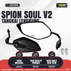 Spion SOUL STANDART Tangkai X1 Kaca Sepion Mirror Jupiter Z Model  125Z Premium Grade A Drat 14  Universal Motor