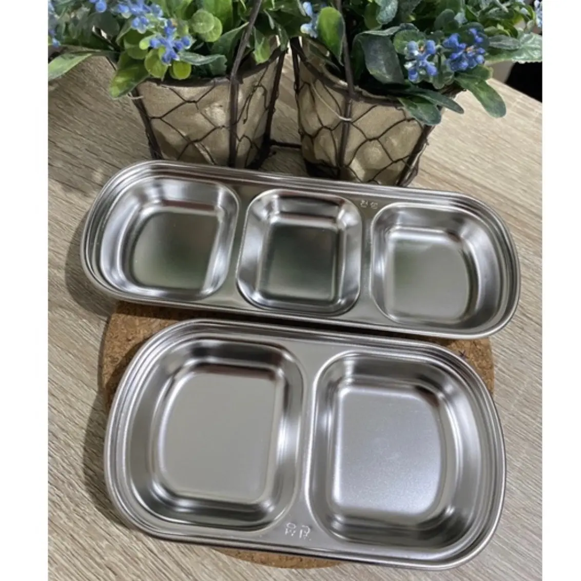Tempat Makan Sekat Stainless untuk Sugar Glider / Hewan kecil lainnya