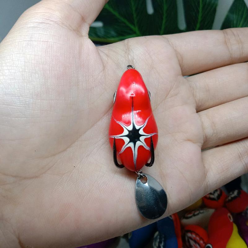 Soft frog ikan gabus motif bintang ukuran 3,5cm 0