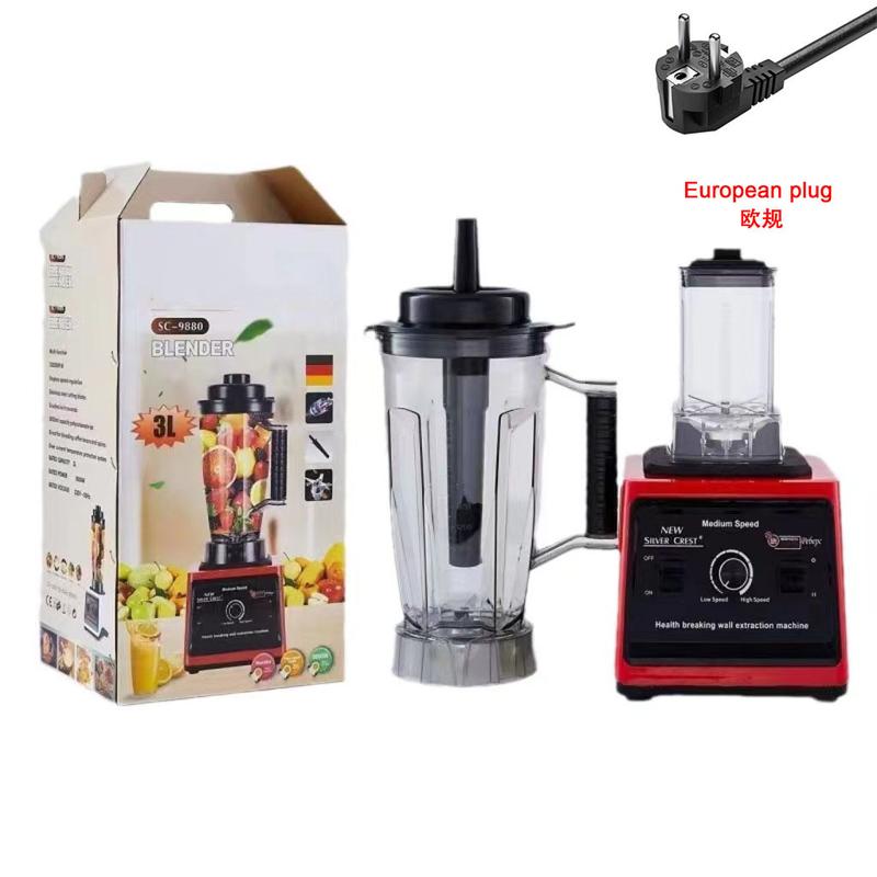 Máy Xay Sinh Tố Silver Crest Phiên Bản Nâng Cấp 3.5L, Công Suất 10.000w, Lưỡi Đa Năng, Khóa An Toàn 5