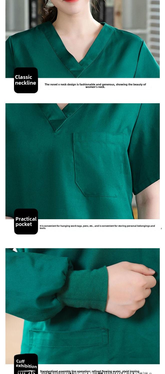 Product Introduction of Nursing Uniforms, Babysitter Uniforms, Short Sleeve, Women, Surgery Gowns, Beauty Salon, Doctor, Work Uniforms, Men, Surgery Room, Scrub Uniforms, Long Sleeve Sets 7