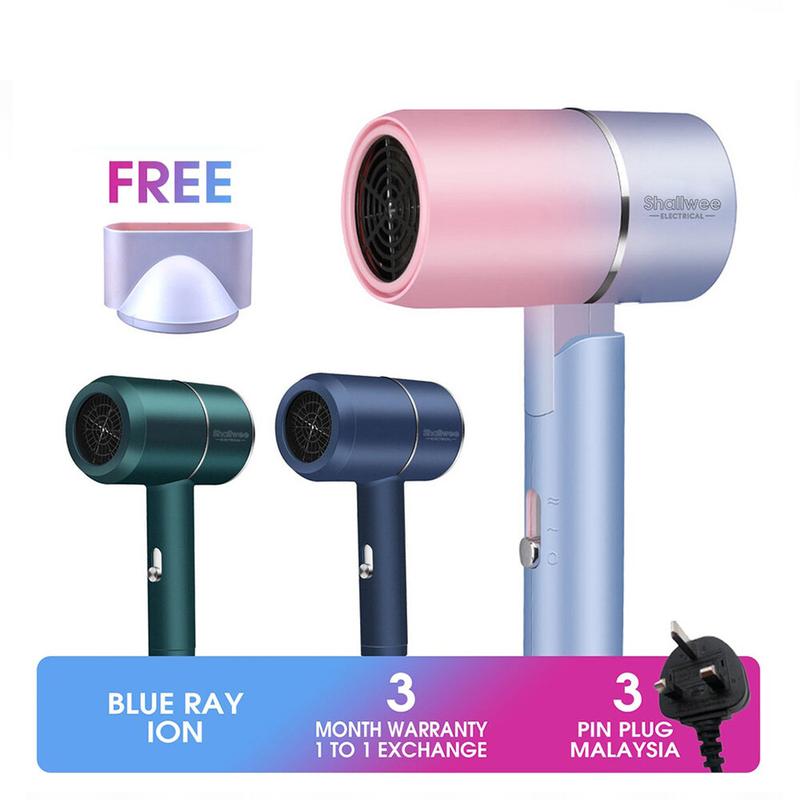 Hair Dryer Ion Mini Hot Air Electric Hair Dryer 850W Strong Air Hot Air Warm Air Hair Dryer 3 Modes Fast Drying Portable 0