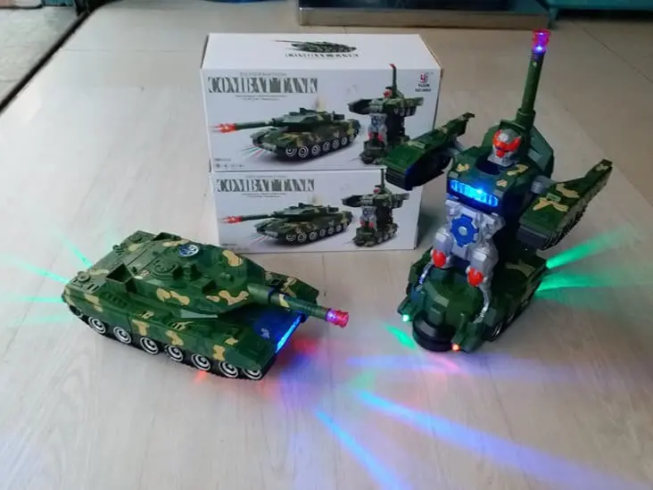 MAINAN MOBIL ROBOT COMBAT WAR TANK DEFORMATION MILITARY WAR TANK BESAR 0