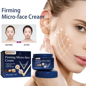 Jaysuing Krim Pengencang Wajah V Pengencangan dan Melembapkan Kontur Wajah Krim Perawatan Pijat Kulit Wajah dengan Gliserin dan Minyak Mineral - Facial Mengencangkan Hitam Memutihkan Mencerahkan Kusam Muka