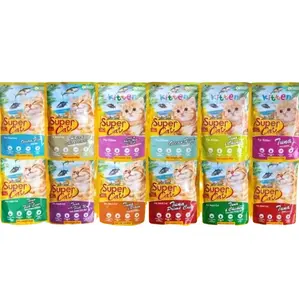 Super Cat Pouch 85gr Adult Kitten All Varian SuperCat Sachet 85gr Wet Food Cat Food