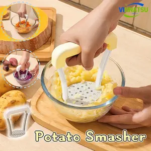 VINNATSU Potato Smasher Alat Penghancur Kentang Manual Alat Tumbuk Kentang Penghancur Kentang Stainless Baby Food Maker VINNATSU Potato Smasher Alat Penghancur Kentang Manual Alat Tumbuk Kentang Penghancur Kentang Stainless Baby Food Maker