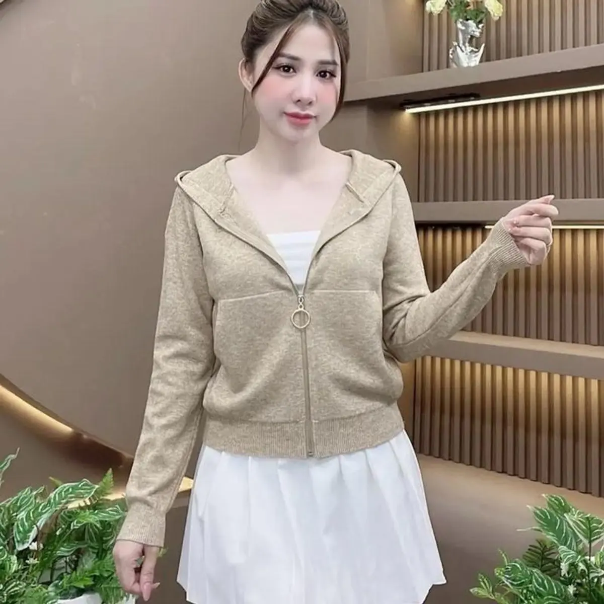 [43-55KG] Áo Khoác Len Mịn Vải Dày Dặn, Mềm Mại. Áo Khoác Cardᶖgan Nữ, Áo Khoác Len Nữ Vải Đẹp Hàng QC [NS01]